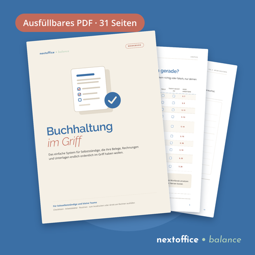 Cover des Workbooks Buchhaltung im Griff
