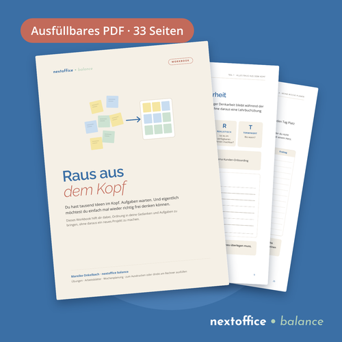 Cover des Workbooks Raus aus dem Kopf
